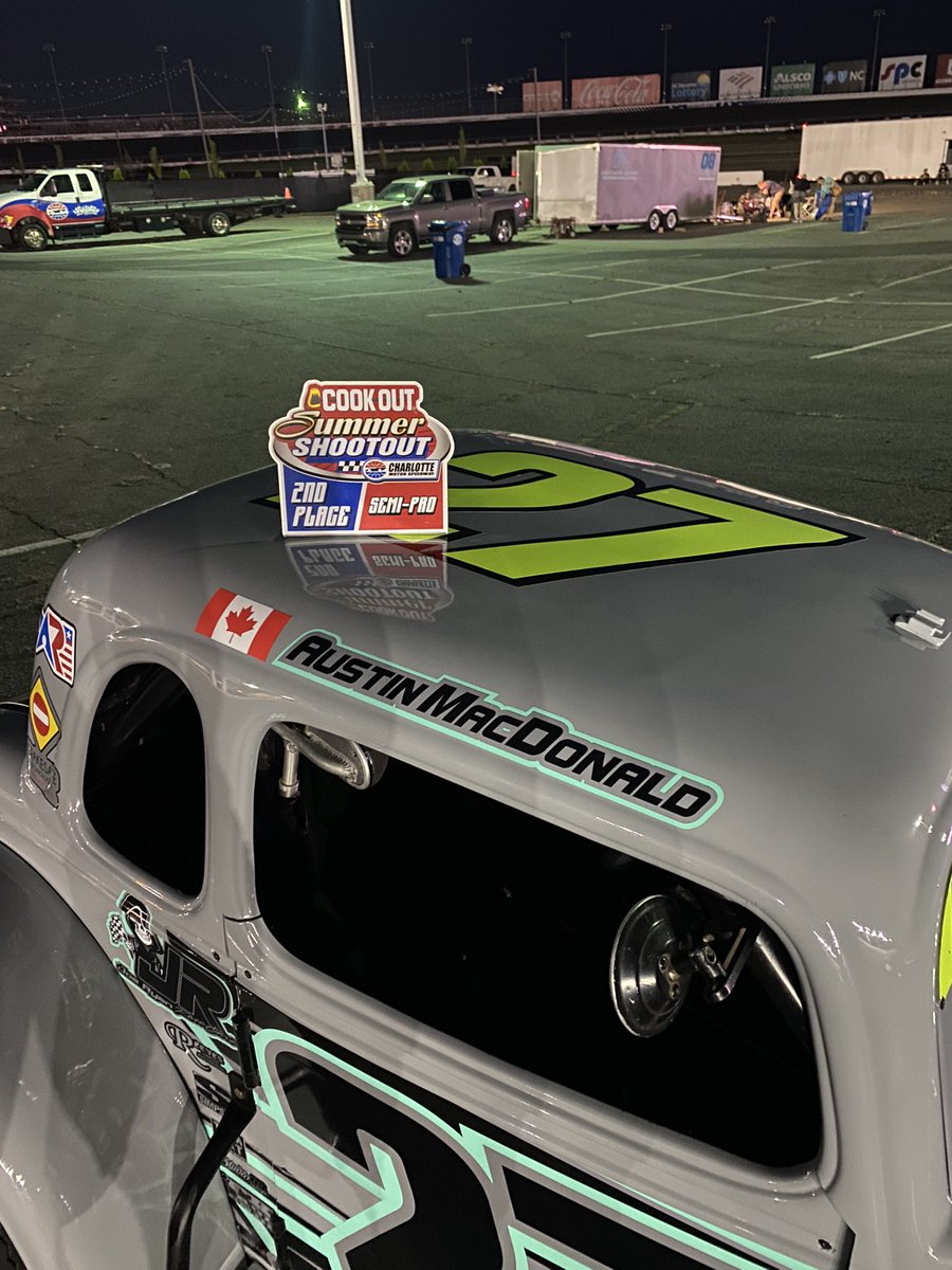 P2 tonight round 7 at the Shootout  in Charlotte, after starting P10