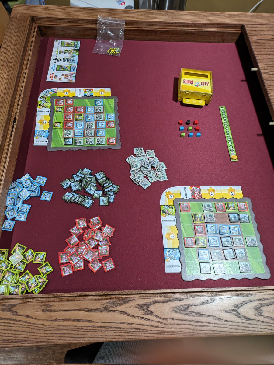 Bizpad's tweet photo. @alderac @MadsFloe My wife and I really enjoyed our first play tonight.  We will be shaking out more cities in the near future! https://t.co/xmjQSOS06n