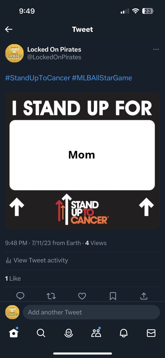 #MLBAllStar #StandUpToCancer