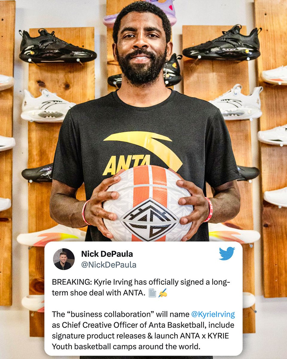 RT @ESPNNBA: Kyrie Irving has signed a long-term shoe deal with ANTA.

(h/t @NickDePaula) https://t.co/rbRT5wrJeK
