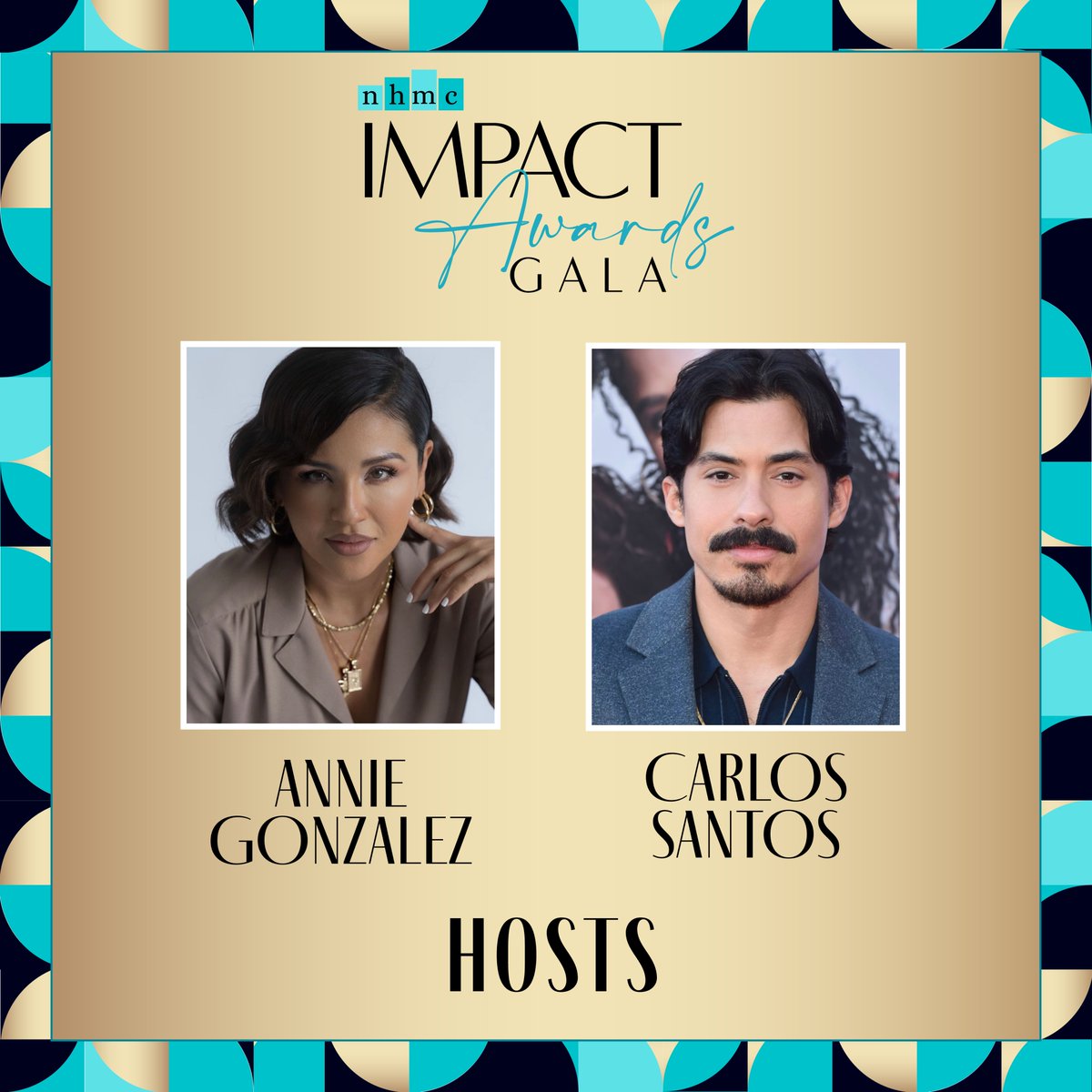 The 2023 NHMC Impact Awards Gala is cooking. Here are our lovely hosts for the event: <a href="/annie_ggonzalez/">Annie Gonzalez</a> and <a href="/itscarlossantos/">Carlos Santos</a>. They’re funny when they’re apart, hilarious when they’re together. For more info click here: eventbrite.com/e/nhmc-impact-……. #NHMCImpact