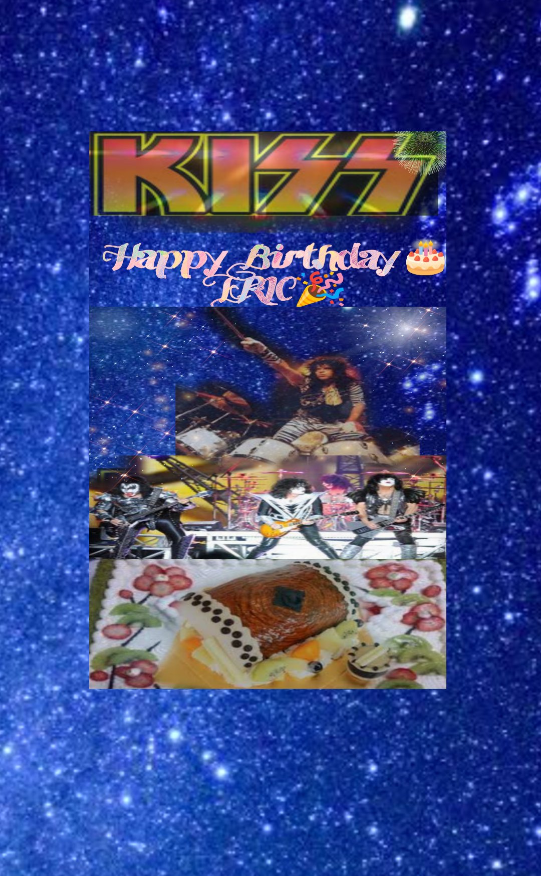 Happy Birthday Eric Carr with Japanese Taiko cake   