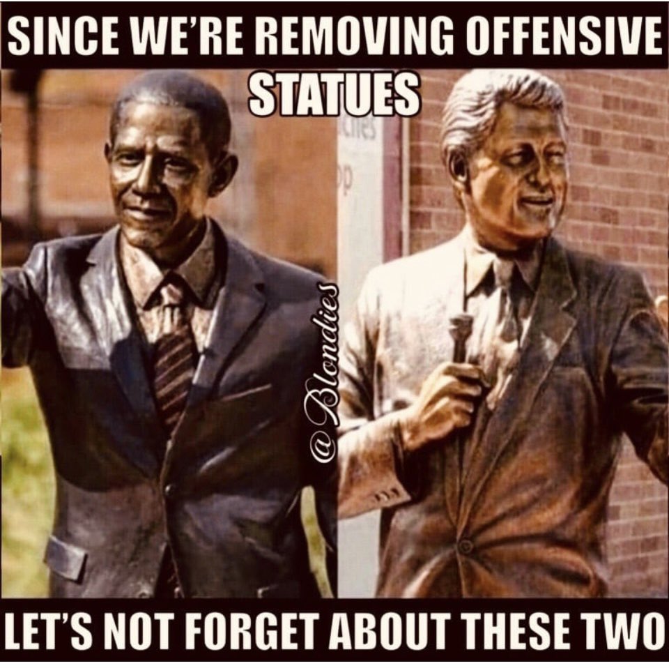 “Mr Biden, tear down these statues”! (In my best Ronald Reagan voice)