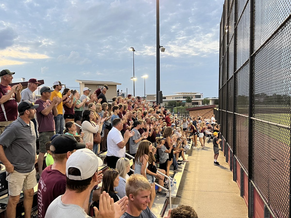 Standing ovation for the Corbin Westerkamp no hitter. 11 strikeouts through 7 2/3rds innings.