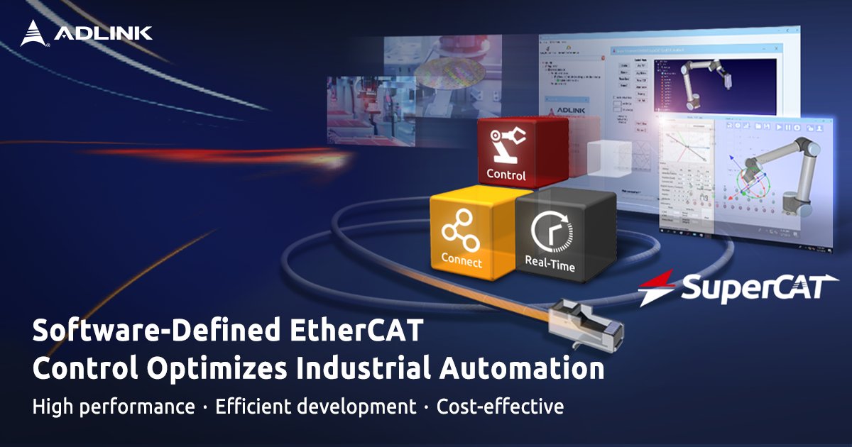 ADLINK_IoT's tweet image. #PressRelease ADLINK Technology Introduces a software-defined motion controller that optimizes industrial automation to the next level, Read full news:okt.to/b7vOif
#EtherCAT #SoftwareDefined #motioncontrol