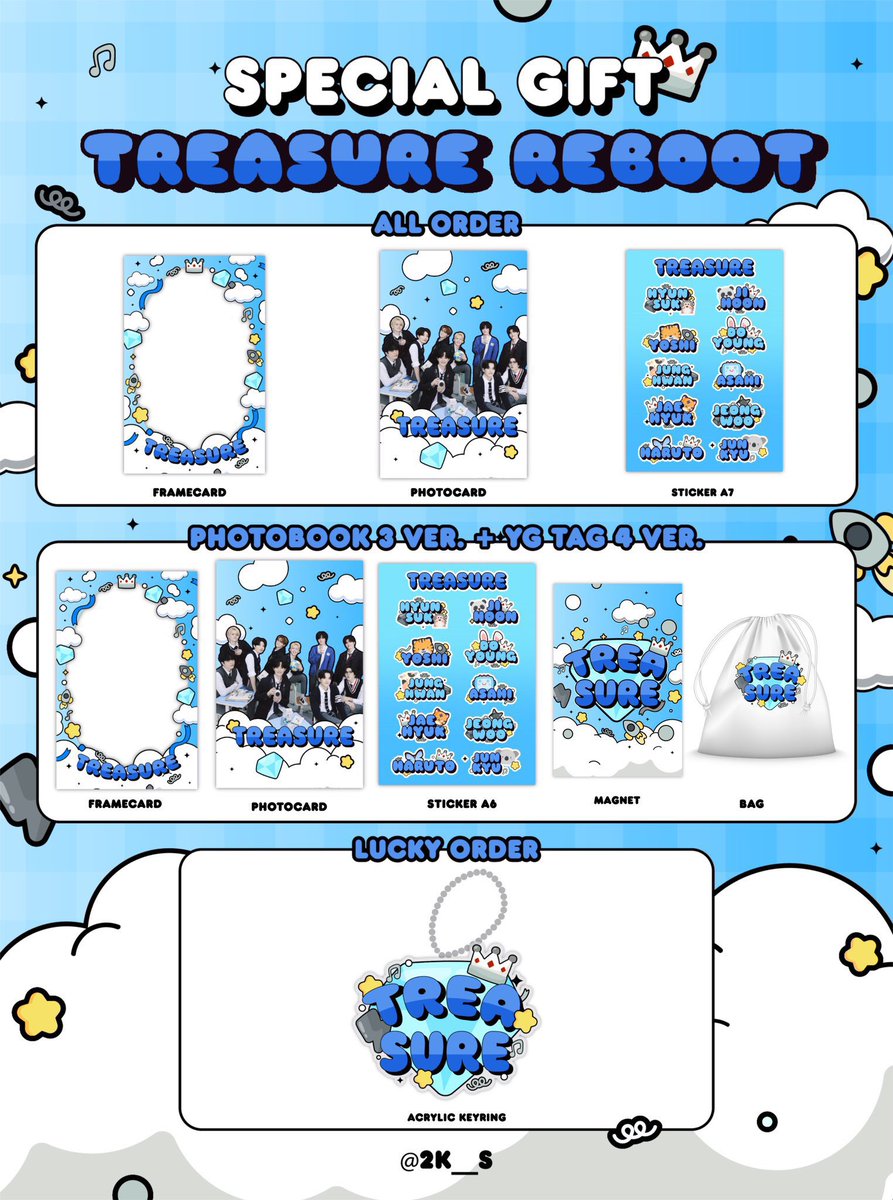꒰ pls รีทวิต แจกบั้มเต็ม 1 บั้ม ꒱

Pre #TREASURE REBOOT
Ktown (รอบดันยอด เข้าชาร์ต)

♡̷ Photobook 490
♡̷ YG TAG 300
♡̷  รับมัดจำ/ผ่อน
♡⃛ เลือกการ์ด Benefit ได้
♡⃛ สั่งฟตบ.3ver. ได้การ์ด benefit4ใบ

สั่งซื้อ 🔗 shorturl.asia/CzEsr
#ตลาดนัดtreasure #ตลาดนัดเด็กสมบัติ