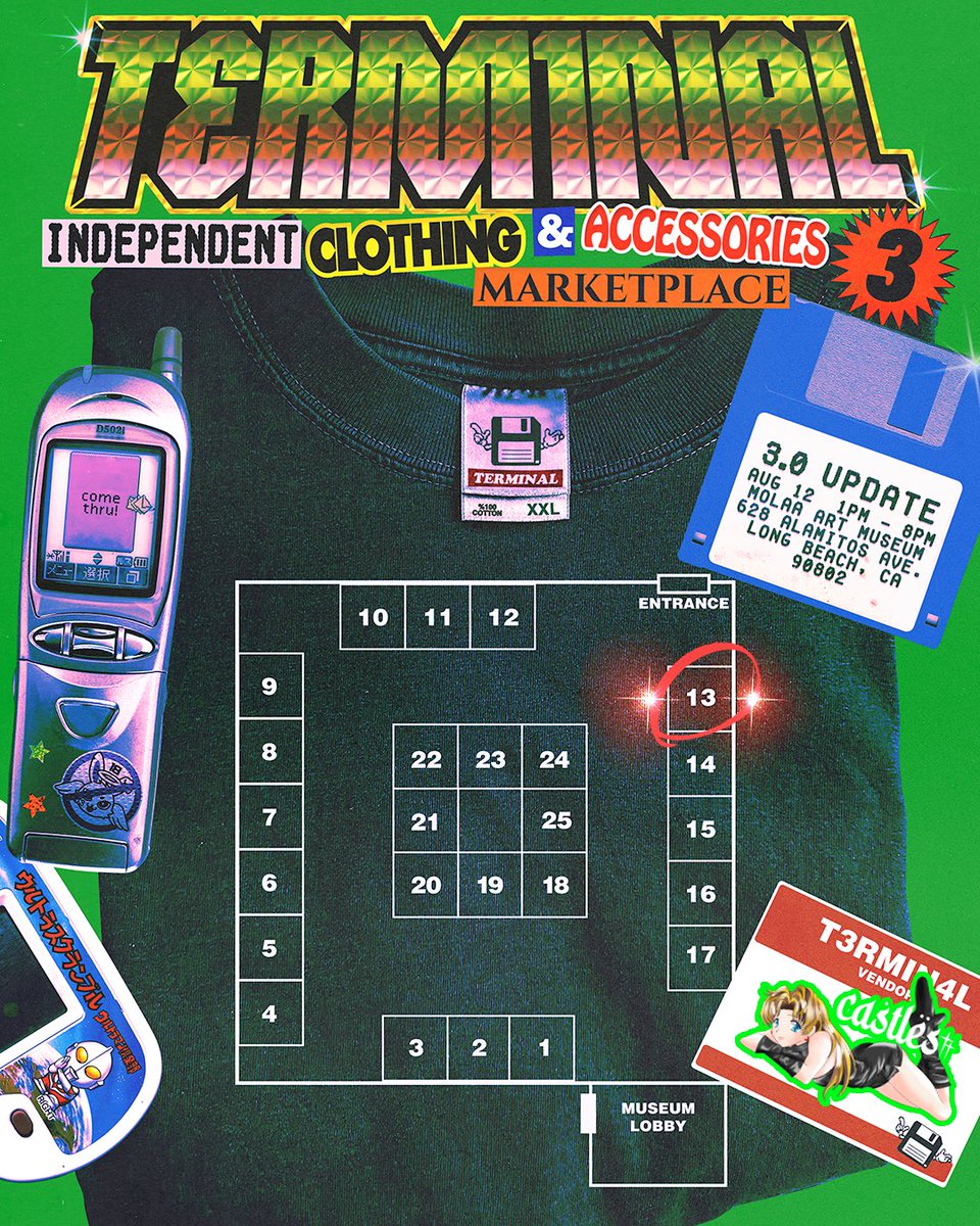 Cxstlez's tweet image. I will be at The Terminal for its 3rd year!❤️‍🔥

Booth 13 - August 12th!