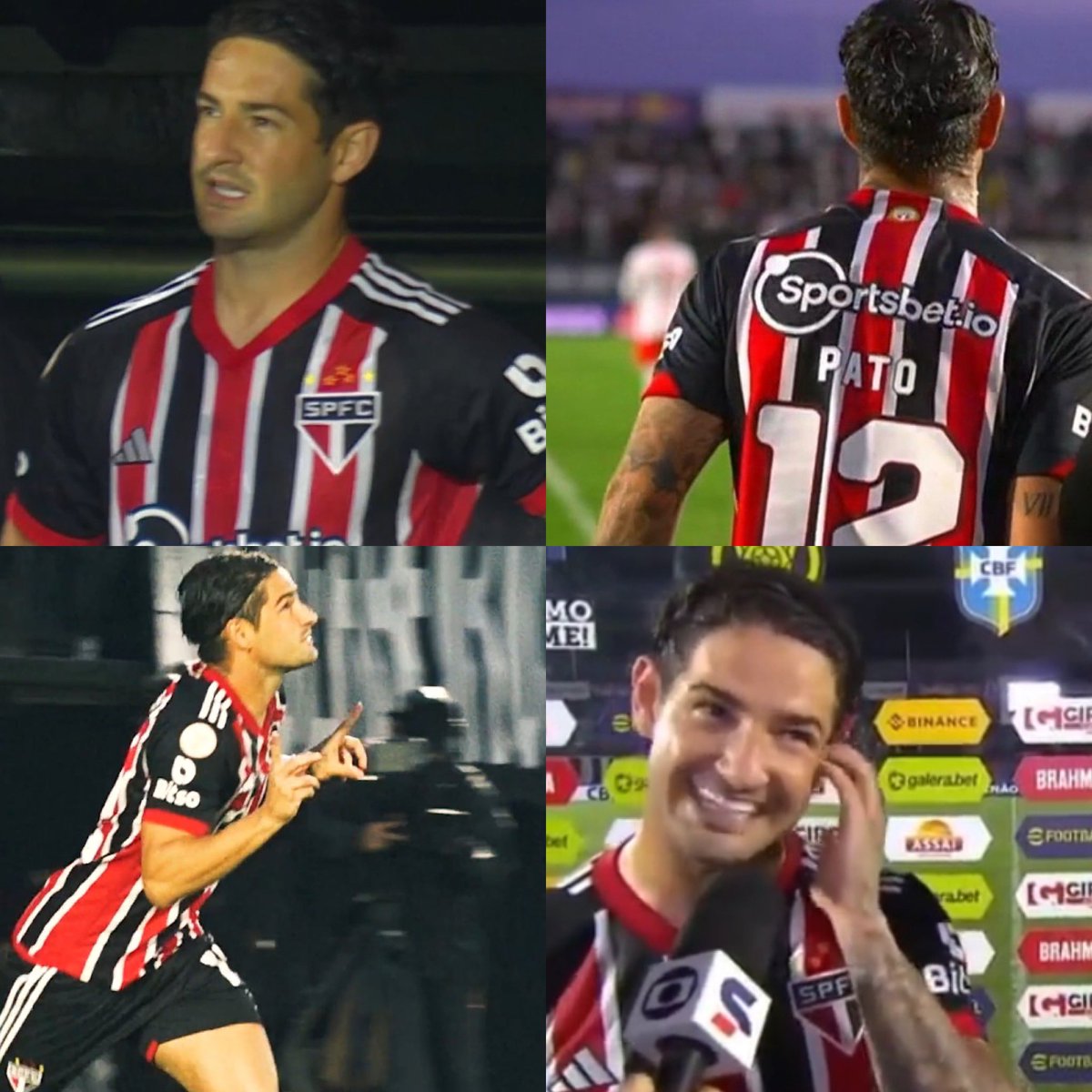 Juezcentral's tweet photo. Con 17 años, Alexandre Pato ya jugaba en el Milan. Allí, derrochó talento, ganó el premio Golden Boy y se percibía como la próxima joya del fútbol mundial.

Pero en 2011, empezaron las lesiones, que terminaron por afectarlo también psicológicamente. Pato salió del Milan empezaría con una travesía que lo llevaría a equipos de Brasil, Inglaterra, España y China. Y nunca volvió a ser el mismo, sufriendo más de 10 lesiones graves en esos años.

El año pasado seguía intentándolo en el Orlando City, pero en agosto de 2022 sufrió una nueva lesión en la rodilla. Con tan sólo 32 años, se especulaba con su retiro. Pero Pato no quería rendirse.

Se fue a recuperarse al Sao Paulo y esta semana, 11 meses después, volvió a las canchas, entrando 10 minutos vs Bragantino. Se le vio emocionado, como si su carrera volviera a empezar. Dijo: "Lloré mucho últimamente. Pero hoy es día de sonreir". Admiración por aquellos que no se rinden y lo siguen intentando. Como o craque Pato.