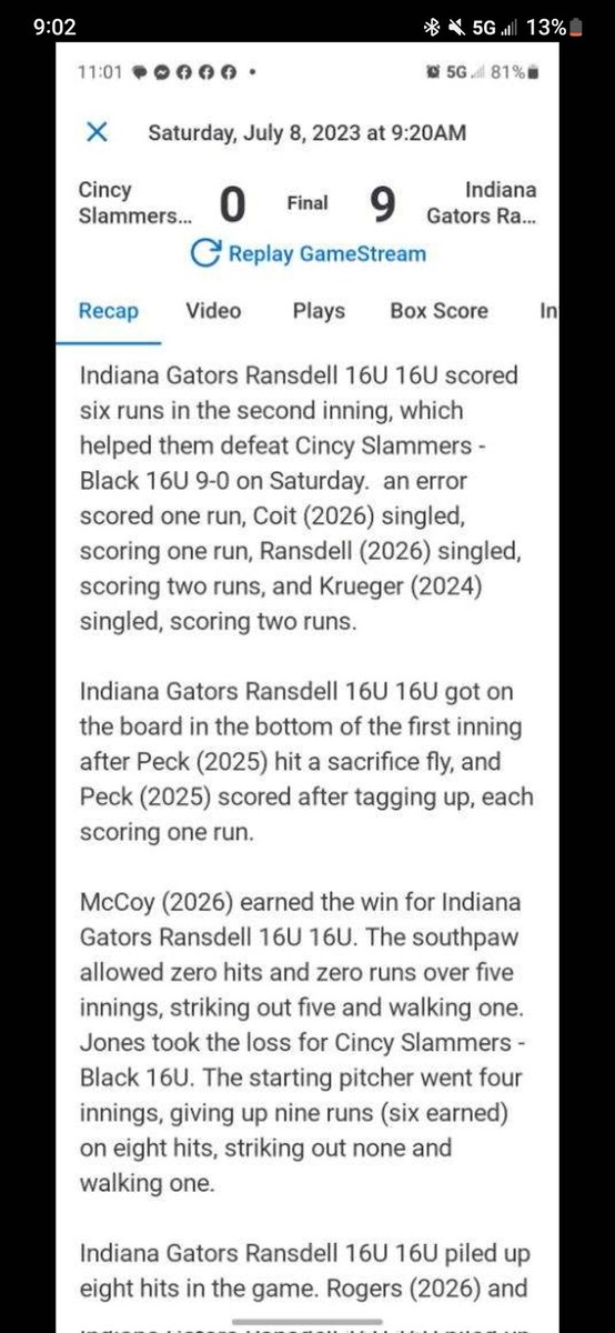Had a great weekend at the plate and pitching, excited to put some more work in and get ready for this weekend.