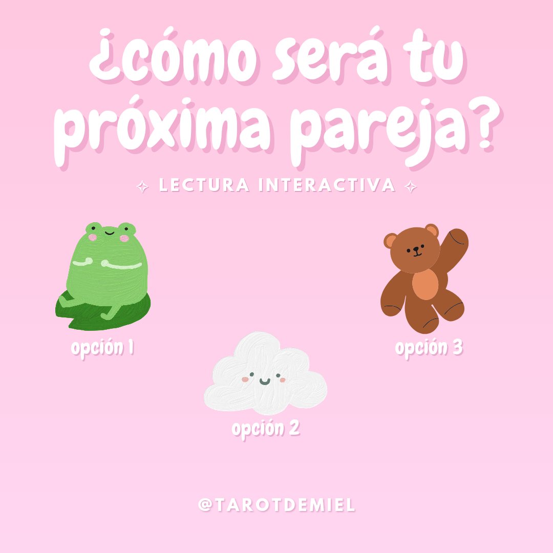 tarotdemiel's tweet photo. ✧₊˚✩ lectura interactiva: ¿cómo será tu próxima pareja?

— escoge una opción, pronto se publicarán los resultados ♡ https://t.co/icw6evjQux
