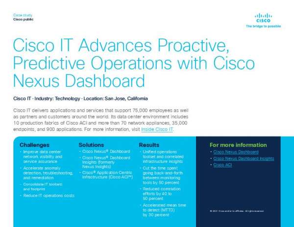 DCCIL's tweet photo. See how #Cisco IT advanced proactive, predictive operations with Cisco Nexus Dashboard! 🤔 This case study has all the details. Ready to try it for your organization? If so, contact Data Consultants Corporation today. https://t.co/PCustWUygt https://t.co/gFyzcs5ZHK