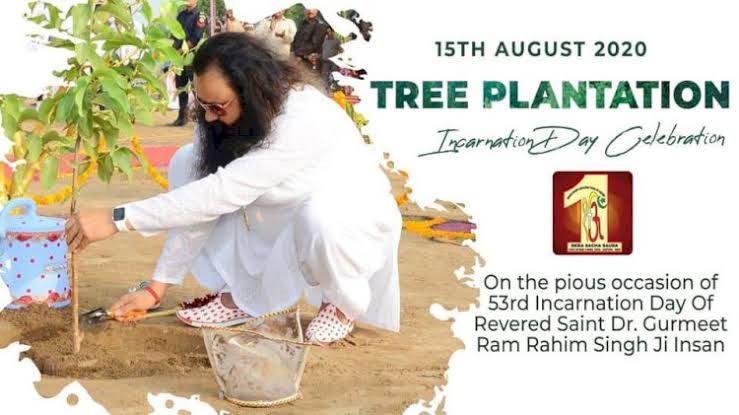 TargetHumanity's tweet photo. #GreenHabits
Plants give us pure oxygen free of cost and also save us from disasters, so it's our duty to save greenery. Dera Sacha Sauda volunteers celebrate their every special occasion with tree plantation with the inspirations of 
Saint Gurmeet Ram Rahim Ji https://t.co/3BPQQTsY77