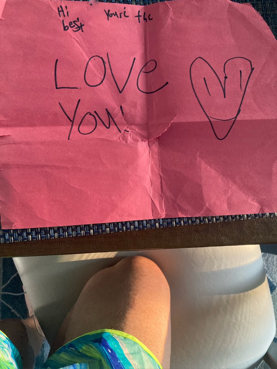 thisisadamo's tweet photo. Shout out to the @USPS.  Live in NC. Our 9 year old took a piece of construction paper, wrote love you on it, folded it over, wrote her grandmothers street (redacted), misspelled city, ZIP code, and stamped it. It made it to NY. Intact. Amazing job. #cryinggrandma https://t.co/w7kVDJ5zPJ