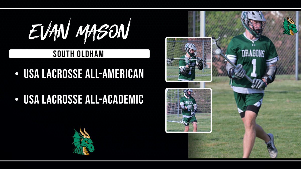 S_O_Lax's tweet photo. Congrats to our USA All-American and All-Academic selections!! S/o to @Evanmason_ and @acestrada3 on back to back selections. #southlax #wbd #LND #FutureIsBright #reloadrepeat #rentispaid #payday #greenmachine #ΣΟΕ https://t.co/a6ScPQMQ3T