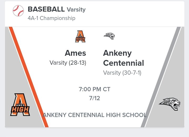 Bound Iowa (@bound_ia_) on Twitter photo It's GAMEDAY, Watch live the game at πΊ lucky.lvstreamhd.com/baseball
<a href="/ameshighball/">Ames High Baseball</a> <a href="/AmesAthletics/">Ames High Athletics</a> <a href="/AmesHighSchool/">AmesHighSchool</a> <a href="/ACJagbaseball/">Ankeny Centennial Baseball</a> <a href="/CentJagBaseball/">Centennial Jaguar Baseball</a> <a href="/Jaguars_AD/">Jaguars AD</a> It's GAMEDAY, Watch live the game at πΊ lucky.lvstreamhd.com/baseball
<a href="/ameshighball/">Ames High Baseball</a> <a href="/AmesAthletics/">Ames High Athletics</a> <a href="/AmesHighSchool/">AmesHighSchool</a> <a href="/ACJagbaseball/">Ankeny Centennial Baseball</a> <a href="/CentJagBaseball/">Centennial Jaguar Baseball</a> <a href="/Jaguars_AD/">Jaguars AD</a>