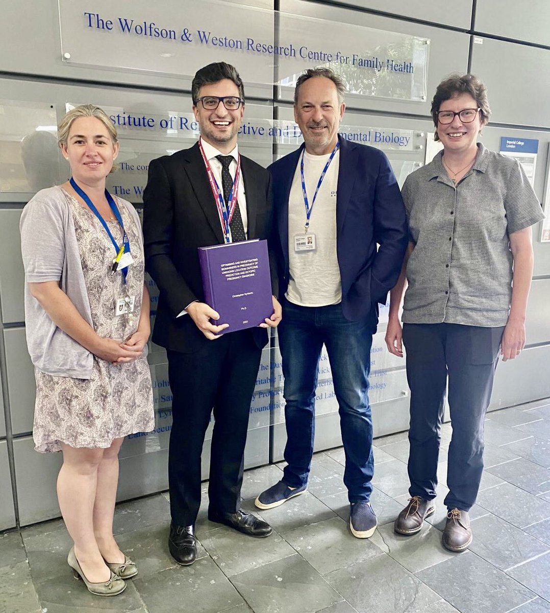 proftombourne's tweet photo. Congratulations @ChristopherKyr4 on your Ph.D today - you have worked so hard so enjoy your success! Thanks to @DrLynneSykes and @s_quenby for examining. @ImperialMed @tommys https://t.co/jbXRHnoG97