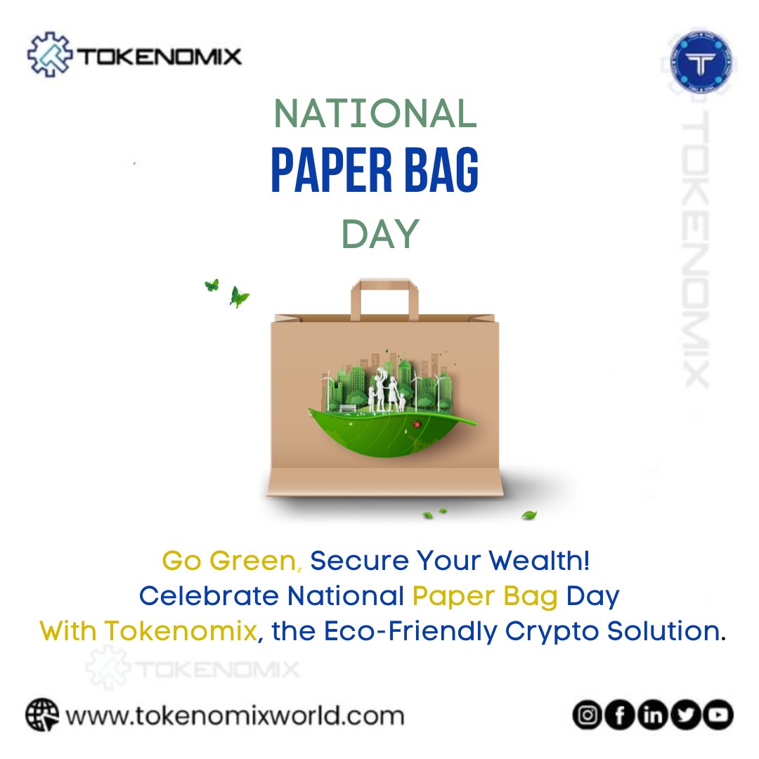 Tokenomix_'s tweet photo. Celebrate Paper Bag Day with TMIX, the future of crypto! Embrace sustainability and innovation as we revolutionize the world of finance.

For more visit us- https://t.co/CCjCkzWGqF

Instagram - https://t.co/xOBkLkyAu1

#PaperBagDay #TMIXCrypto #SustainableRevolution #LinkInBio https://t.co/XiR5nHscj8