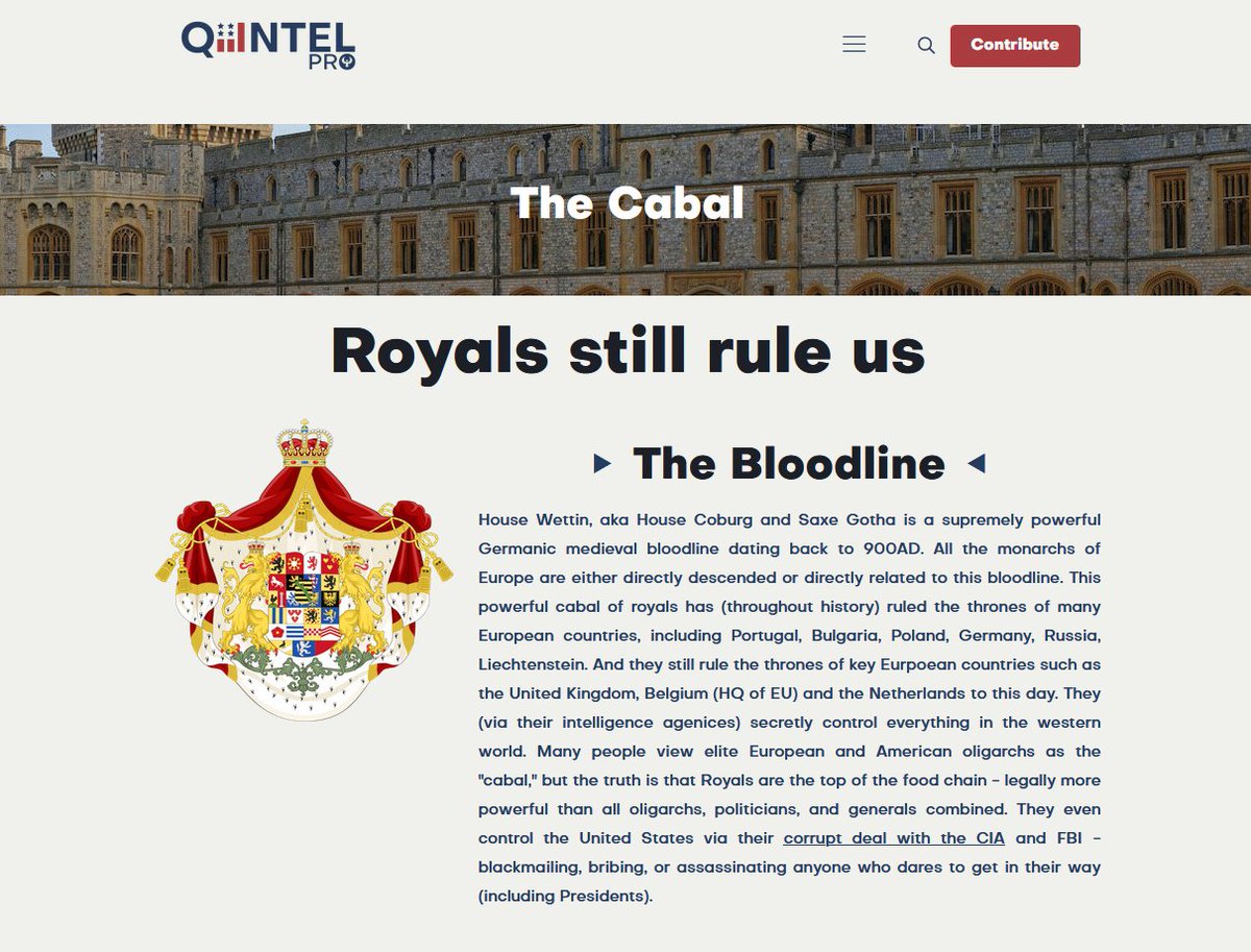 OVNIS_UFOs's tweet photo. 🐍⚠️🌐 #ElCabal - #Royals todavía nos gobiernan...
#El linaje
#HouseWettin, también conocida como #HouseCoburg and #SaxeGotha, es un linaje medieval #germánico sumamente poderoso que data del año 900 d.C.🧵👇
https://t.co/9Ai4TPG3Kj https://t.co/pWBnKB7EEl