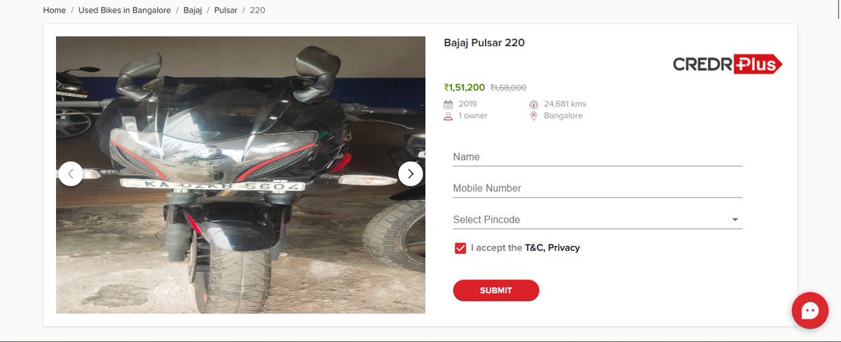 @credr What kind of absurd valuation you guys are doing? The quotation price of 2019 Pulsar 220F is more than ex-showroom price of 2023 model in Bangalore! @_bajaj_auto_ltd @my_pulsar @BangaloreMirror @MORTHIndia