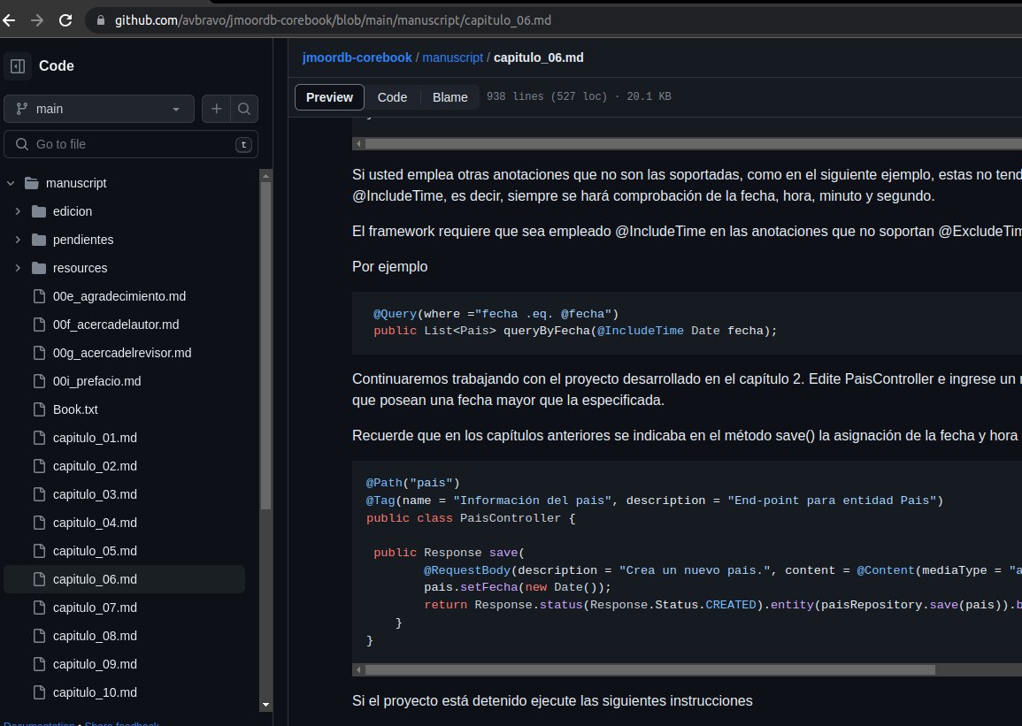 Trabajando en el libro sobre Jmoordbcore, Jakarta EE, Microprofile y NoSQL.