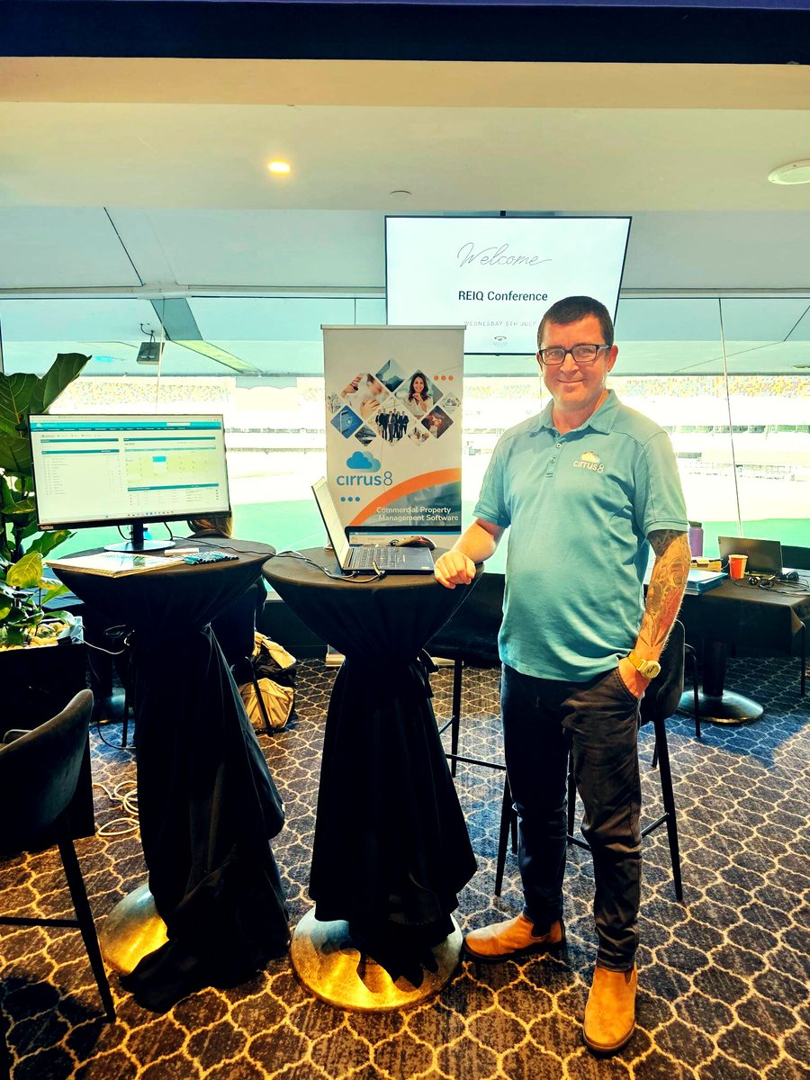 Cirrus8Software's tweet photo. ⚡Unleash the Power of Software!⚙️Cirrus8 was excited to share our game-changing software for commercial property agencies with attendees at #REIQConference Say hello to automated operations. Book a demo to see how https://t.co/qOcb9ciTUZ #PropertyManagement #ProductivityBoost https://t.co/EsIfz6dZud