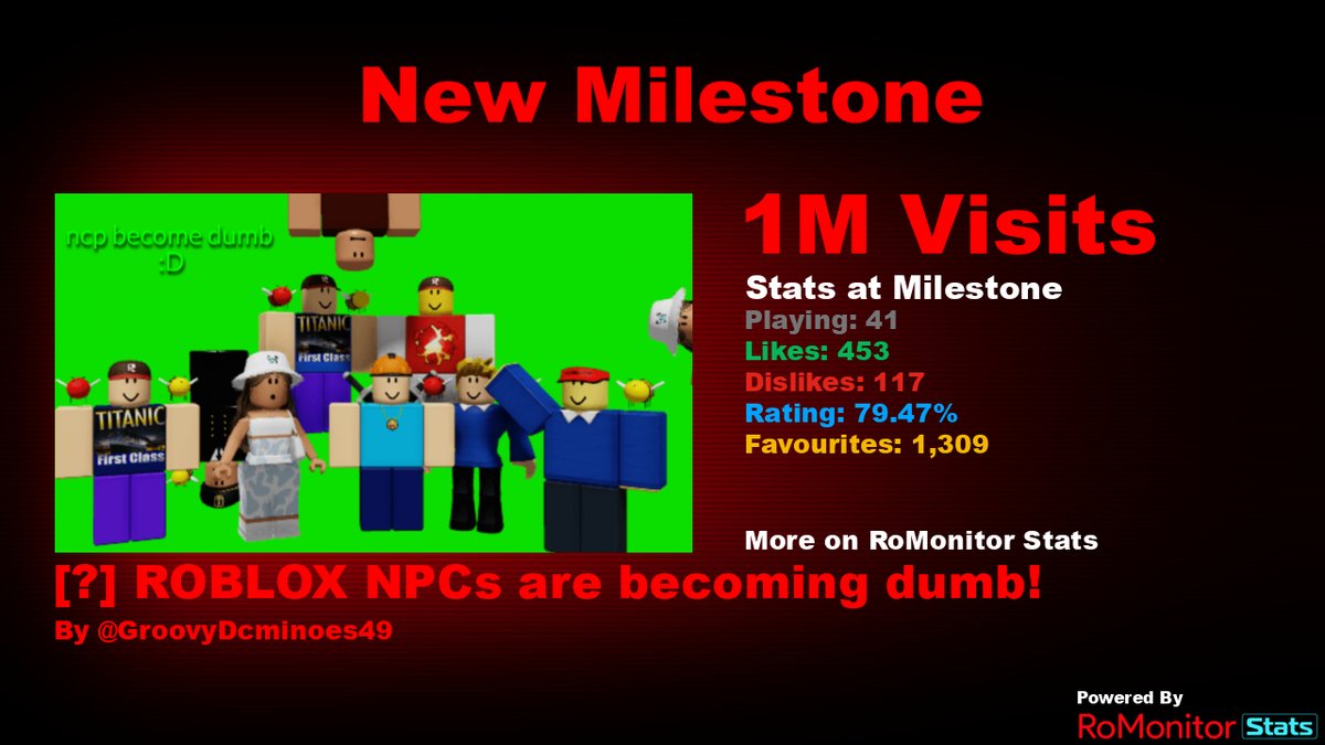 RoMonitor Stats on X: Congratulations to make roblox games to