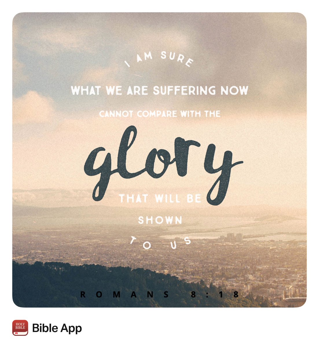 CubedSoul's tweet photo. "For I consider that the sufferings of this present time are not worth comparing with the glory that is to be revealed to us.”
Romans 8:18 ESV

.
.
.

#verseoftheday #bibleverse #glory #godisgood #romans818 #bible #wisdom #womenempowerment https://t.co/I679co6QE5