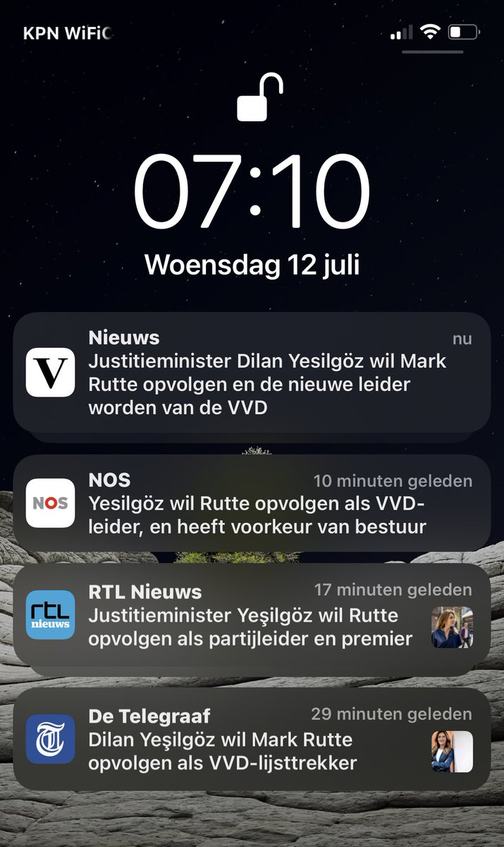 Zo! Mijn dag is goed begonnen! Voor
nu is het even afwachten….