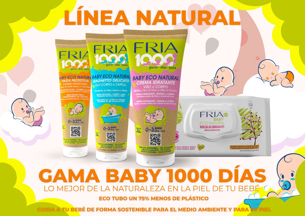 🧑‍🦲Fria Baby  #1000Días reduce el impacto ambiental y protege el futuro de nuestros seres queridos. Con un 75% menos de plástico, te ofrecemos una alternativa sostenible y responsable para cuidar del bebé y del planeta divashopping.es/product/pasta-… #FriaFriends