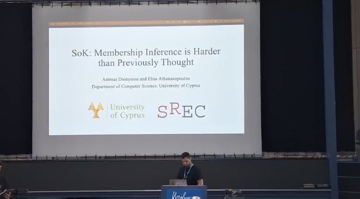 I had the pleasure of presenting one of my papers at <a href="/PET_Symposium/">PETS</a>! Join me today at #UNIL for my second talk on model inversion attacks!