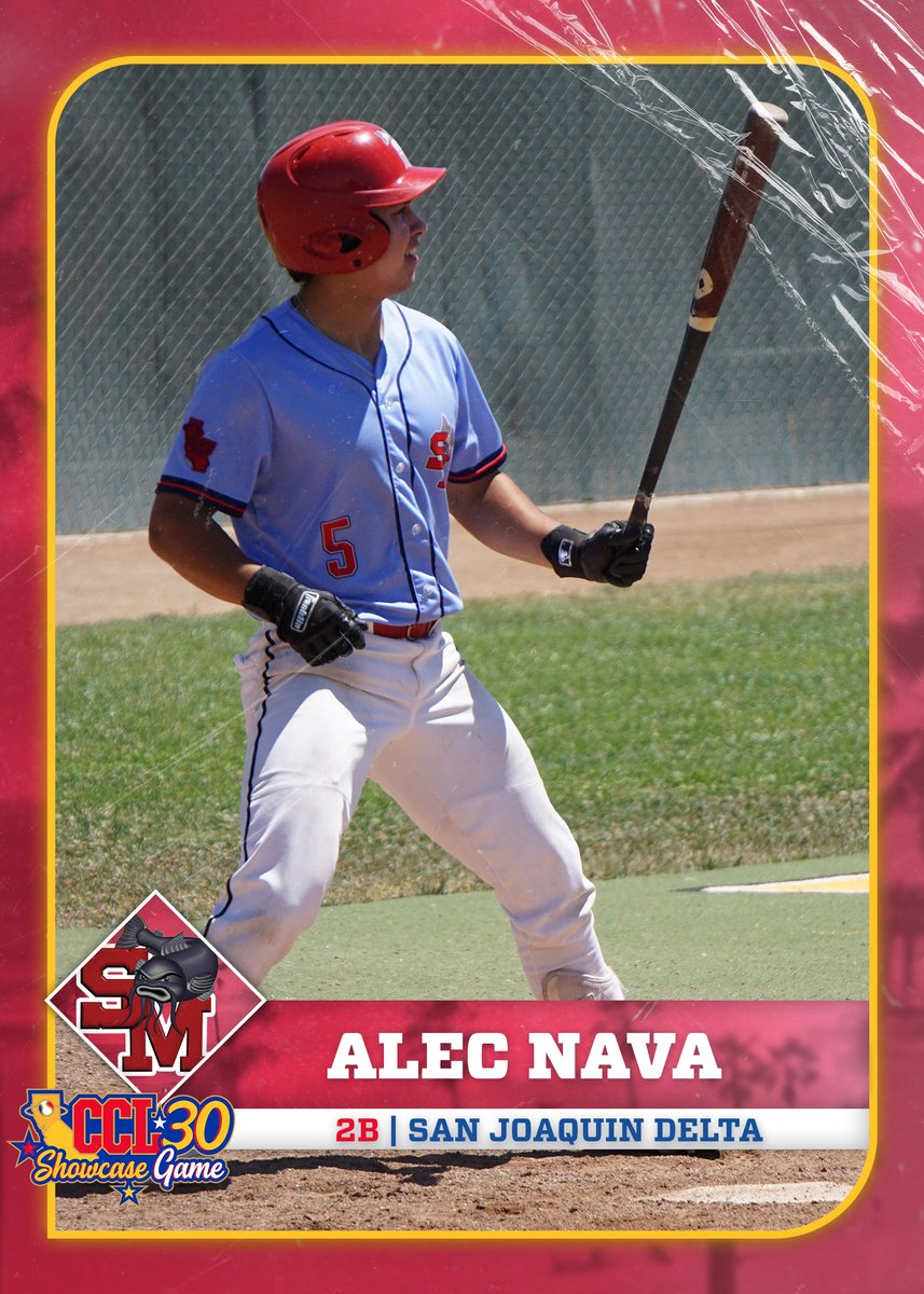 The CCL congratulates second baseman Alec Nava (@alec_nava) of the @SolanoMudcats and @sjdcbaseball for being selected to the CCL 30 Showcase Game! #CCL30Years #CCLBaseball #dsquad @Walterbatco @MLB