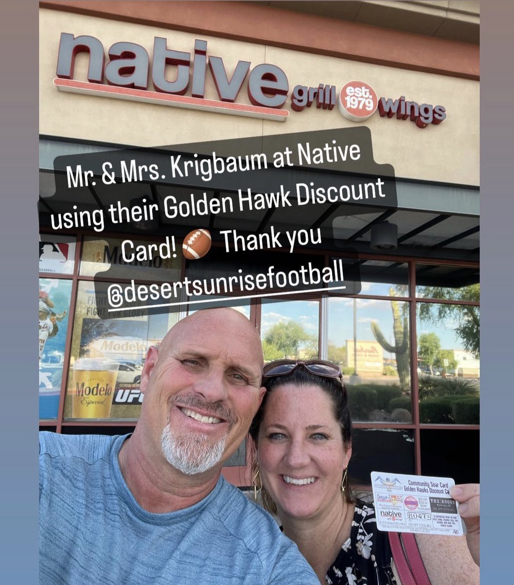 It’s a great day to be a Golden Hawk! Just $10 per card and you can help a great cause and save at our great community partners. #successisachoice #maricopaaz