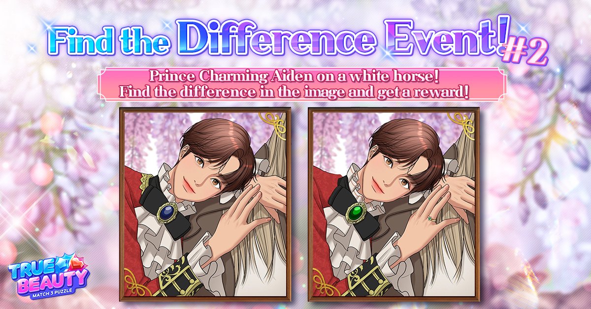 TrueBeautyGame's tweet photo. Hello JuJus!😍

We're back at it again today with another fun event with Aiden the Prince Charming!

For more information on the event and to participate, check out the discord!🙏

▶ Discord link : https://t.co/6OVXMcosQS

#TrueBeauty #Webtoon #TrueBeautyMatch3Puzzle #PuzzleGame https://t.co/XmYrkJnIEF
