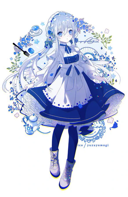 #作品をみてくださいあわよくばフォローしてください祭 白髪とケモミミな女の子が多めのアカウントです
