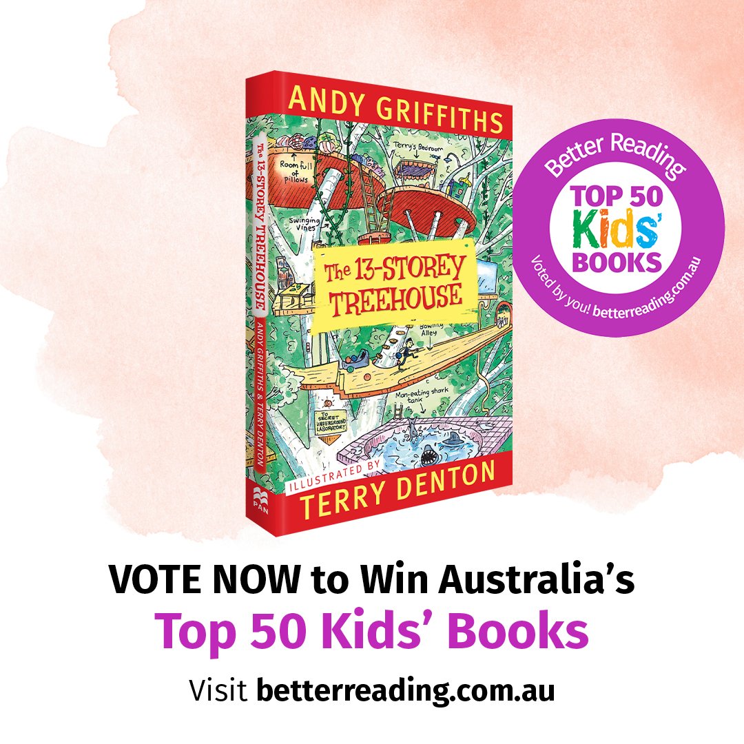 @betterreadingau Top 50 Kids' Books voting is open! betterreading.com.au/news/vote-now-… Voting closes on Sunday, 23 July at 5pm AEST