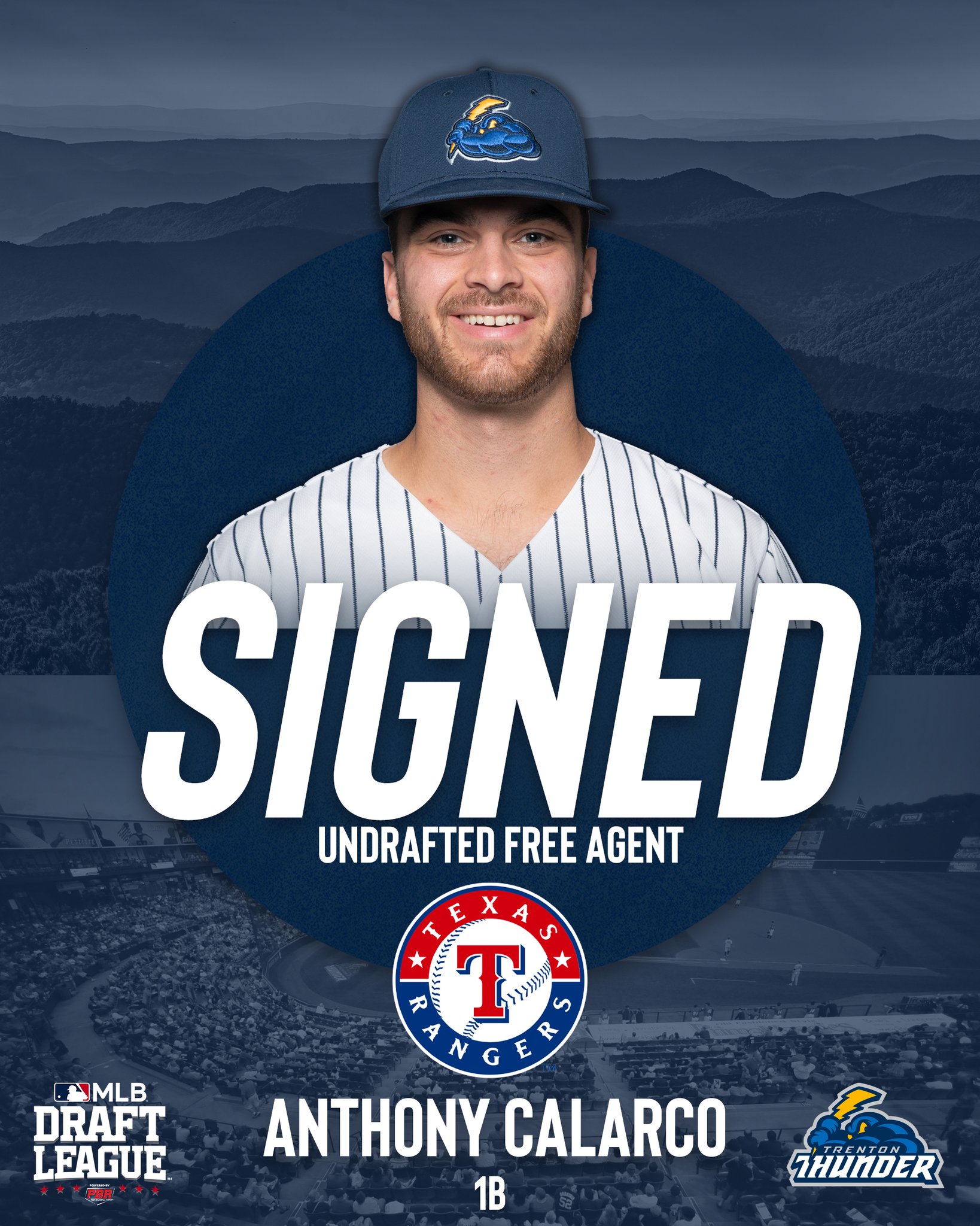 MLB Draft League on Twitter "Anthony Calarco 🖊️ Rangers