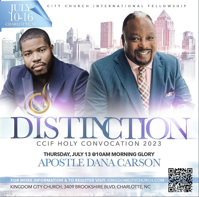 drdanacarson's tweet photo. Repost from @KCC_Culture:
Apostle Dana Carson is coming with a prolific, life-changing word from the Lord at #CCIFHolyConvocation July 13 at 10:00am #ProphetBrianCarn #CCIF #HolyConvocation https://t.co/hd00GZH6Fs