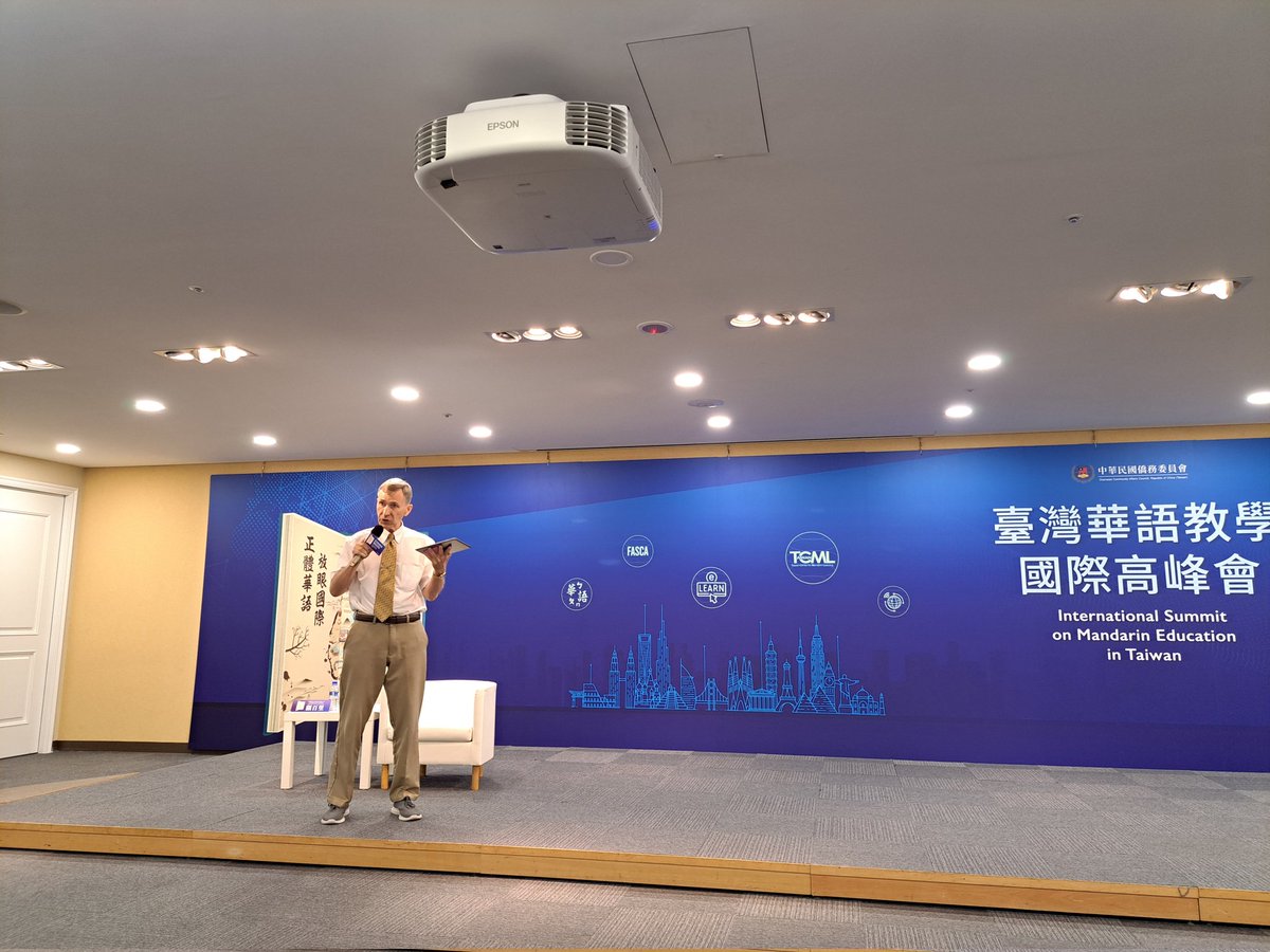 Part 4 of the #InternationalSummitOnMandarinEducation in Taiwan. Thank you Prof. Cornelius Kubler  for sharing your insightful knowledge in Mandarin teaching and learning. #臺灣華語教學國際高峰會
#顧百里