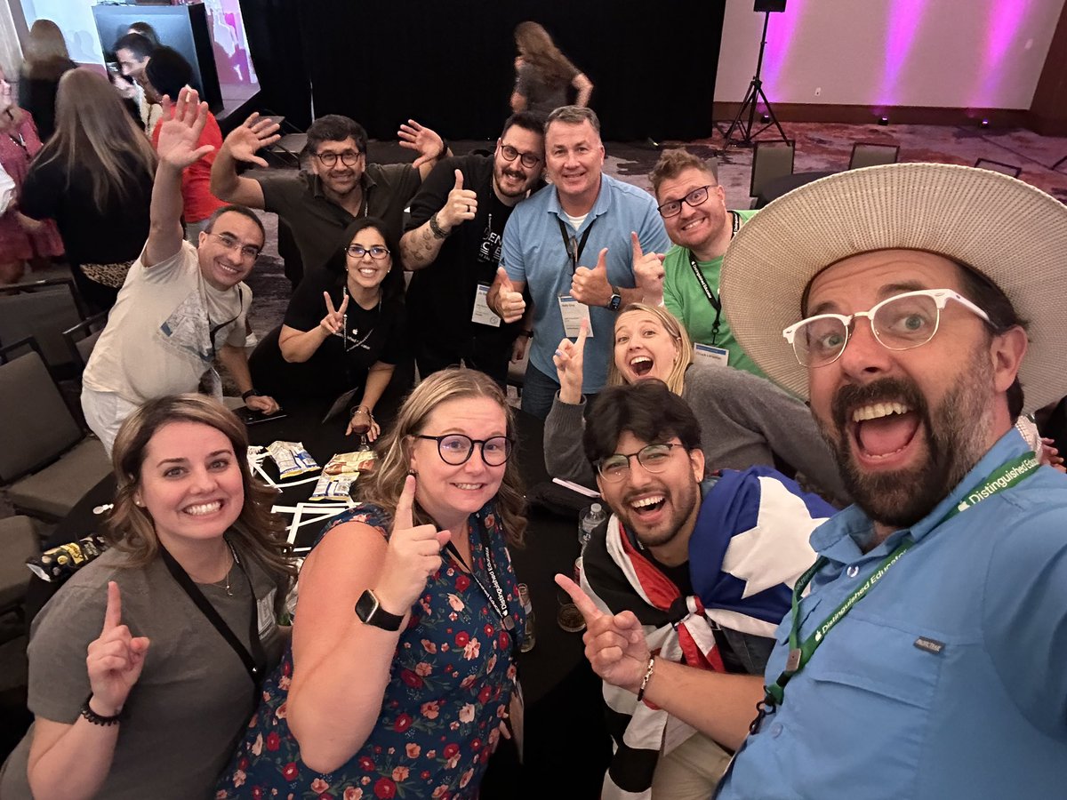 When you win Trivia, you take a ridiculous photo! #ADE2023