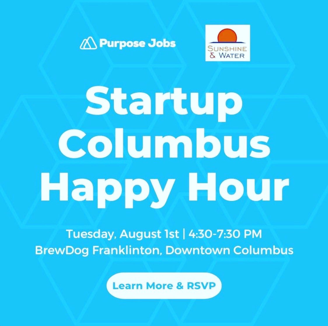 Join us and @Purpose_Jobs for the Startup Columbus Happy Hour! Mark your calendar for August 1st, 4:30 - 7:30 PM at BrewDog Franklinton and RSVP here 👇 purpose.jobs/startup-columb…