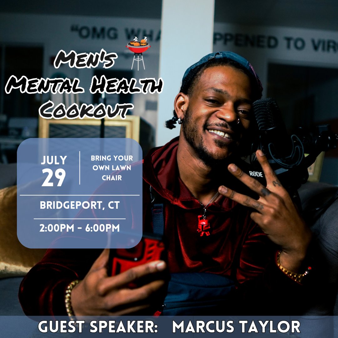 LongLiveSmitty_'s tweet photo. Guest Speakers for the first annual Men's Mental Health Cookout are set! 🔥🍔🌭 https://t.co/MyxcpseTjr