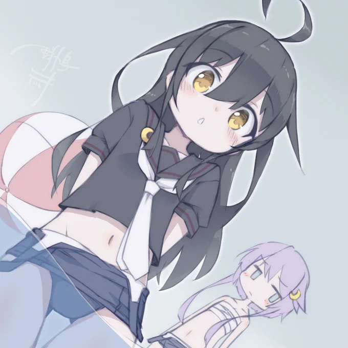 #三日月進水日 なので水着みっか再掲
