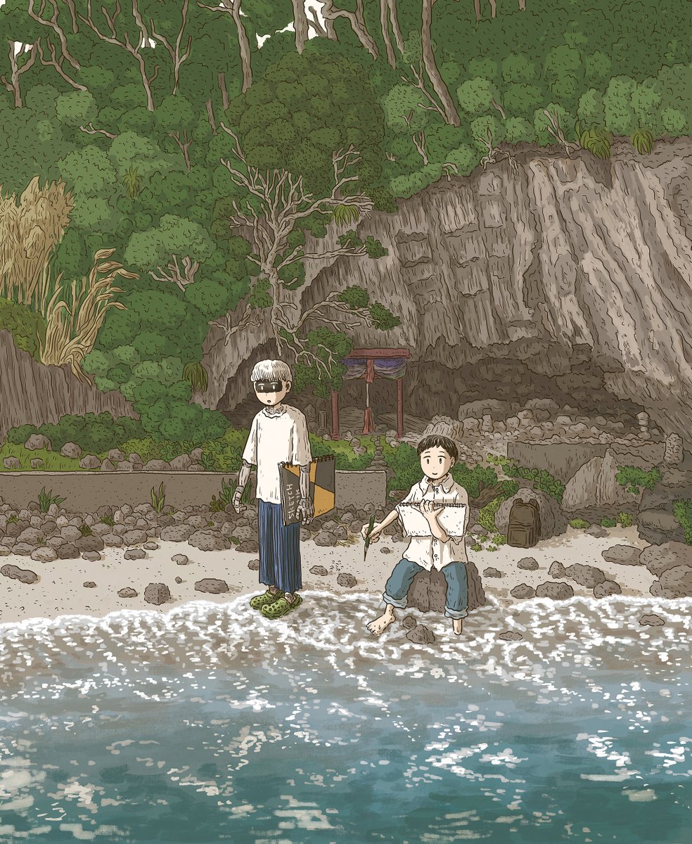 本日7月12日発売のゲッサン8月号にて、「えをかくふたり」、1話が掲載されております。 絵を描く人間とロボットの話です。よろしくお願いします。