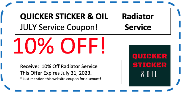 TXinspections's tweet photo. Quicker Sticker &amp; Oil 516 N Main St., Weatherford, TX 76086  Check out our July Coupons!   https://t.co/ucWa3NJUH8 https://t.co/lB2wYV9DM8