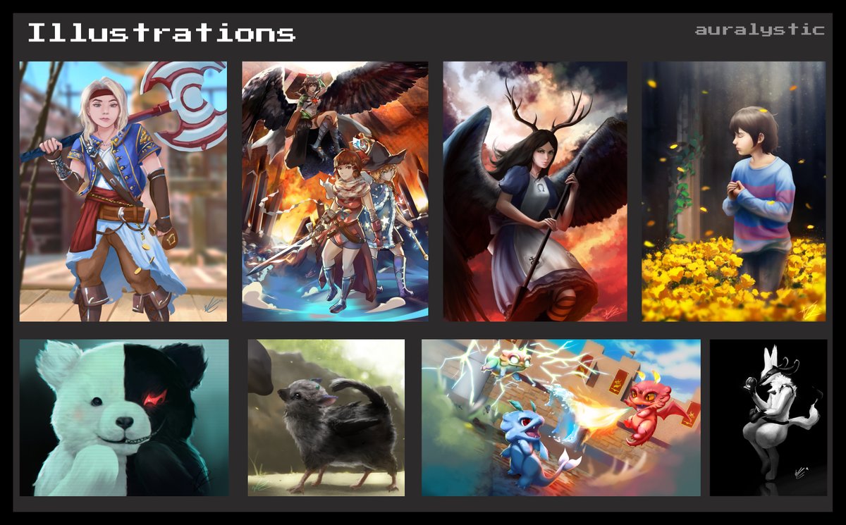 auralystic's tweet photo. Hopping onto #PortfolioDay for the first time! I'm Mitch, Game artist, pixel and illustrator! I like working on fun projects and learning new things and dabbling. Looking for freelance and full-time work (preferably remote). You can reach me via DMs or my discord: auralystic https://t.co/HmqutDCWey