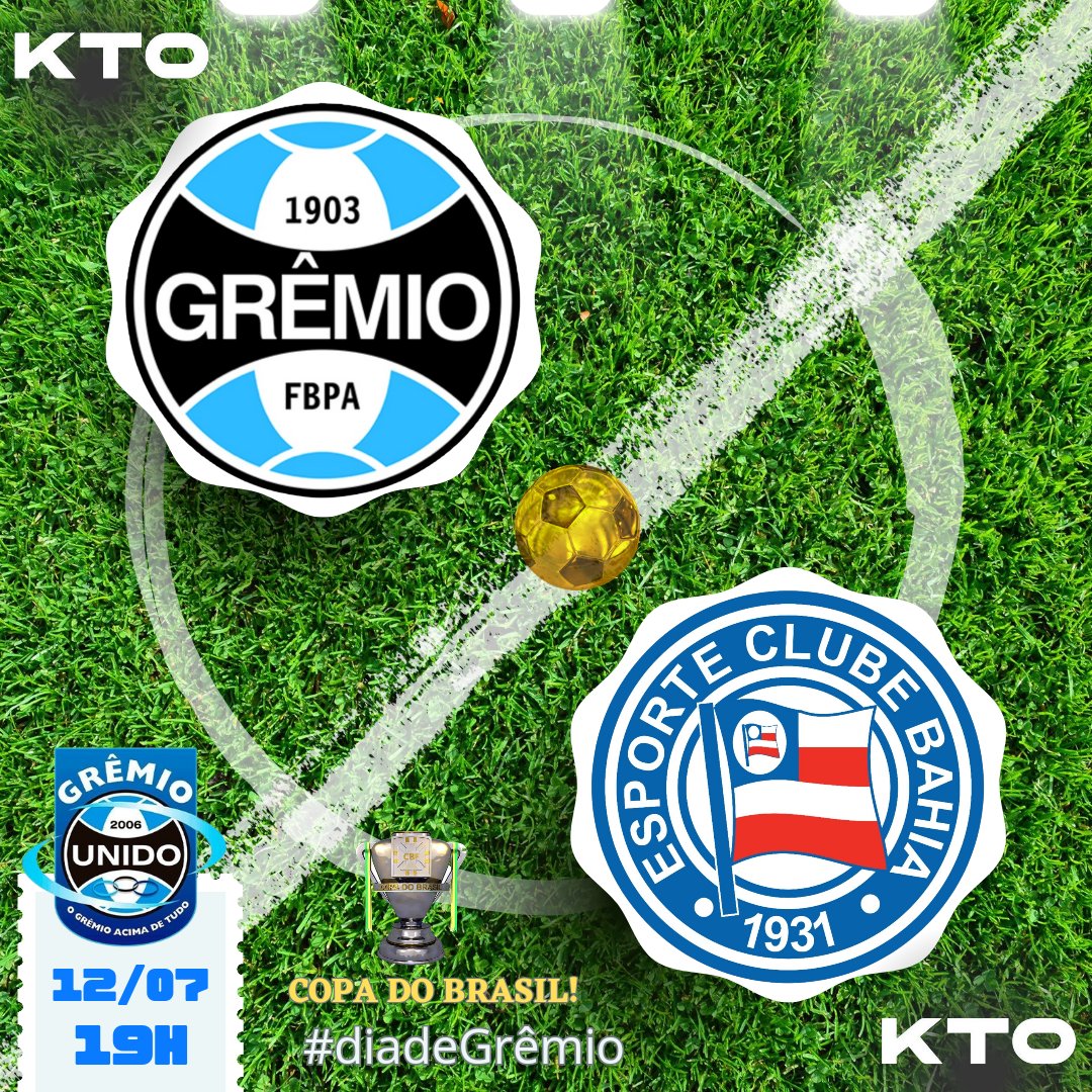 🏆 Dia de Grêmio! 

🩵 Vamos buscar essa classificação!