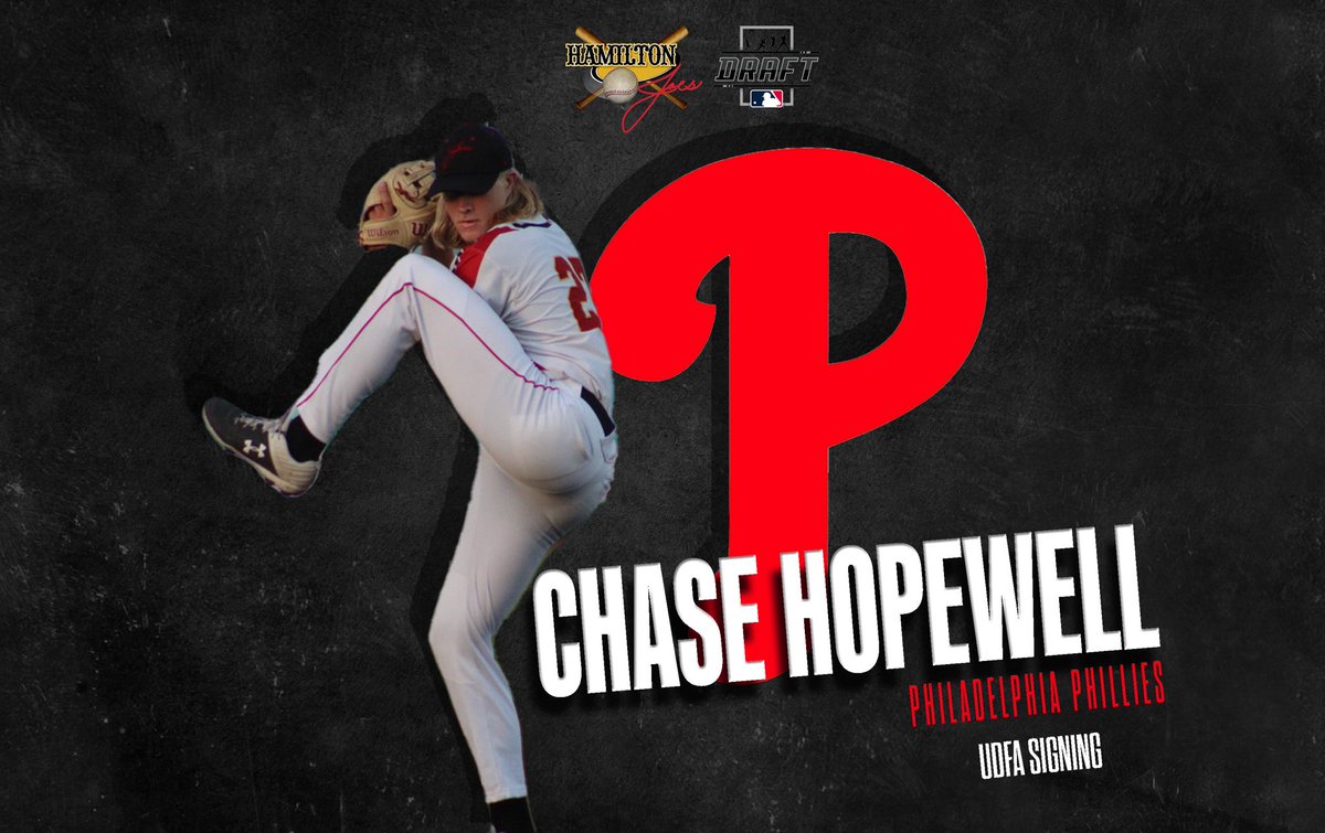 HUGE congratulations to former Hamilton Joe, Chase Hopewell on his signing with the Philadelphia Phillies! Chase helped the Joes to back-to-back <a href="/GLSCL/">GLSCL Baseball</a> Championship wins in both 2021 &amp; 2022! 

#JoesInThePros