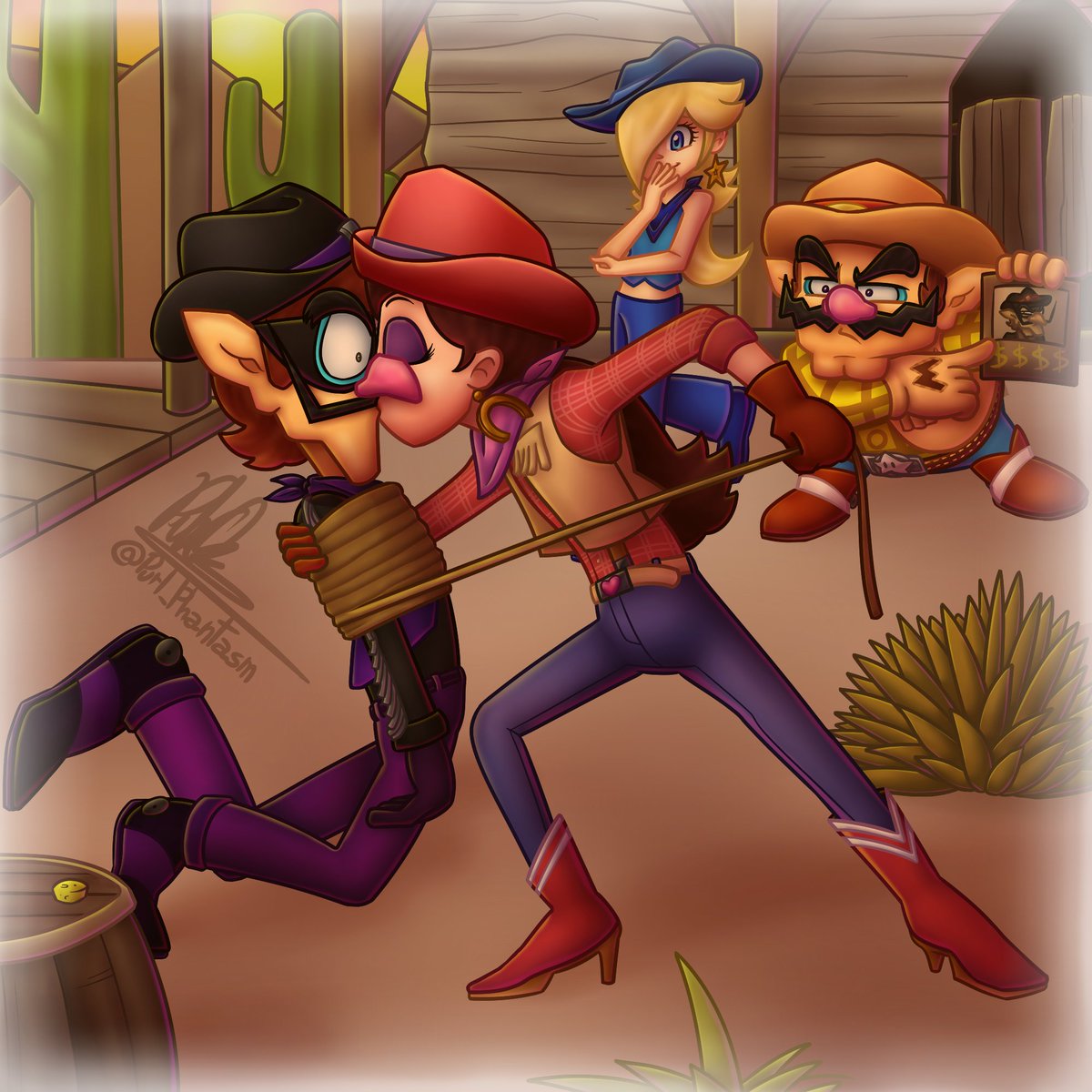 Purl_Phantasm's tweet photo. Western date!

#waluigi #pauline #wario #rosalina https://t.co/r99DgWY3lZ