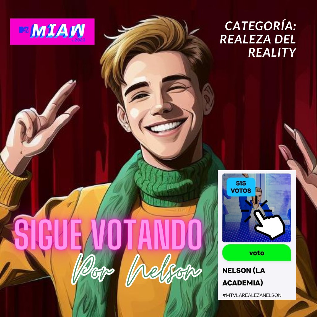 HORA DE MASIVAA

Sigamos votando ranitas 🐸👇🏻
🔗: miaw.mtvla.com/vota/realeza-d…