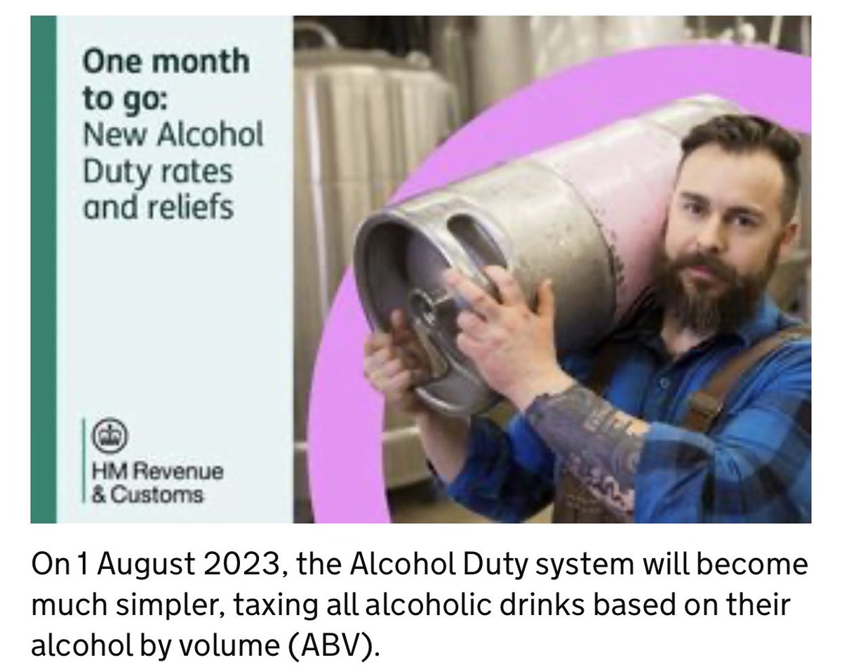 The Govt were right to alert us at the start of July.

‘On 1 August 2023, the Alcohol Duty system will become much simpler, taxing all alcoholic drinks based on their alcohol by volume (ABV)’

It’s not ‘much simpler’ so here’s 

A guide to the UK duty hikes on wine

A very long🧵